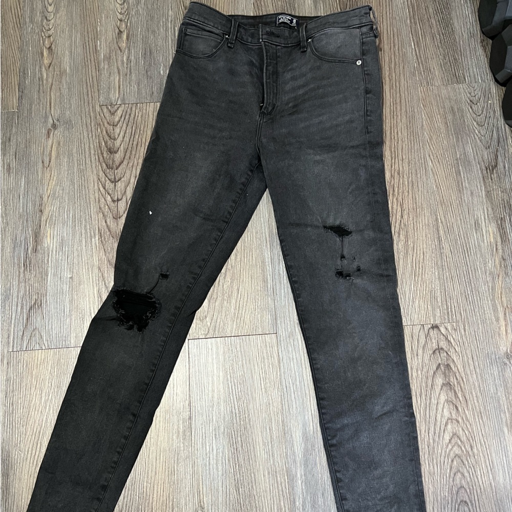 Abercrombie Super Skinny Black Jeans